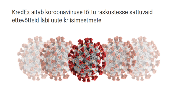 Kredexi meetmed koroonaga võitlemisel