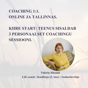 Coaching 1:1. KIIRE START. 3 personaalset coachingu sessiooni.