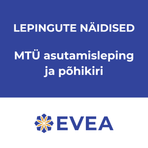 MTÜ asutamislepingu ja põhikirja näidis