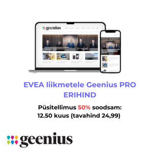 Geenius.ee eripakkumine EVEA liikmele