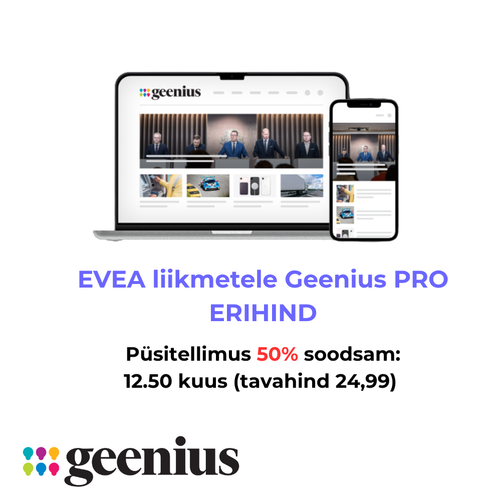 Geenius.ee eripakkumine EVEA liikmele